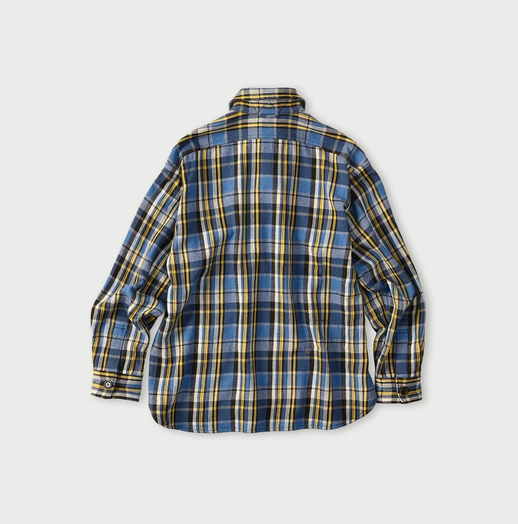 Zakkuri Indian Flannel Tartan Check 908 Yama Pull Shirt