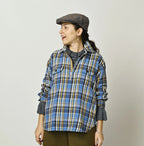 Zakkuri Indian Flannel Tartan Check 908 Yama Pull Shirt