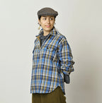 Zakkuri Indian Flannel Tartan Check 908 Yama Pull Shirt