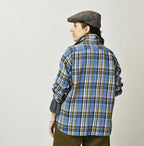 Zakkuri Indian Flannel Tartan Check 908 Yama Pull Shirt