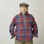 Zakkuri Indian Flannel Tartan Check 908 Yama Pull Shirt