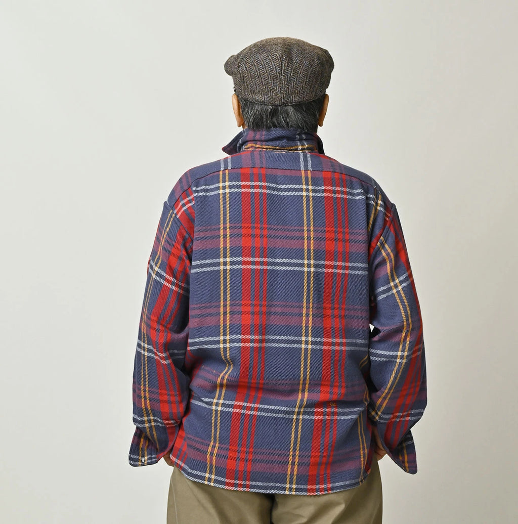 Zakkuri Indian Flannel Tartan Check 908 Yama Pull Shirt