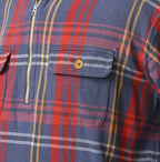 Zakkuri Indian Flannel Tartan Check 908 Yama Pull Shirt