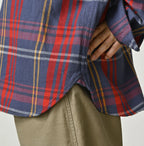 Zakkuri Indian Flannel Tartan Check 908 Yama Pull Shirt