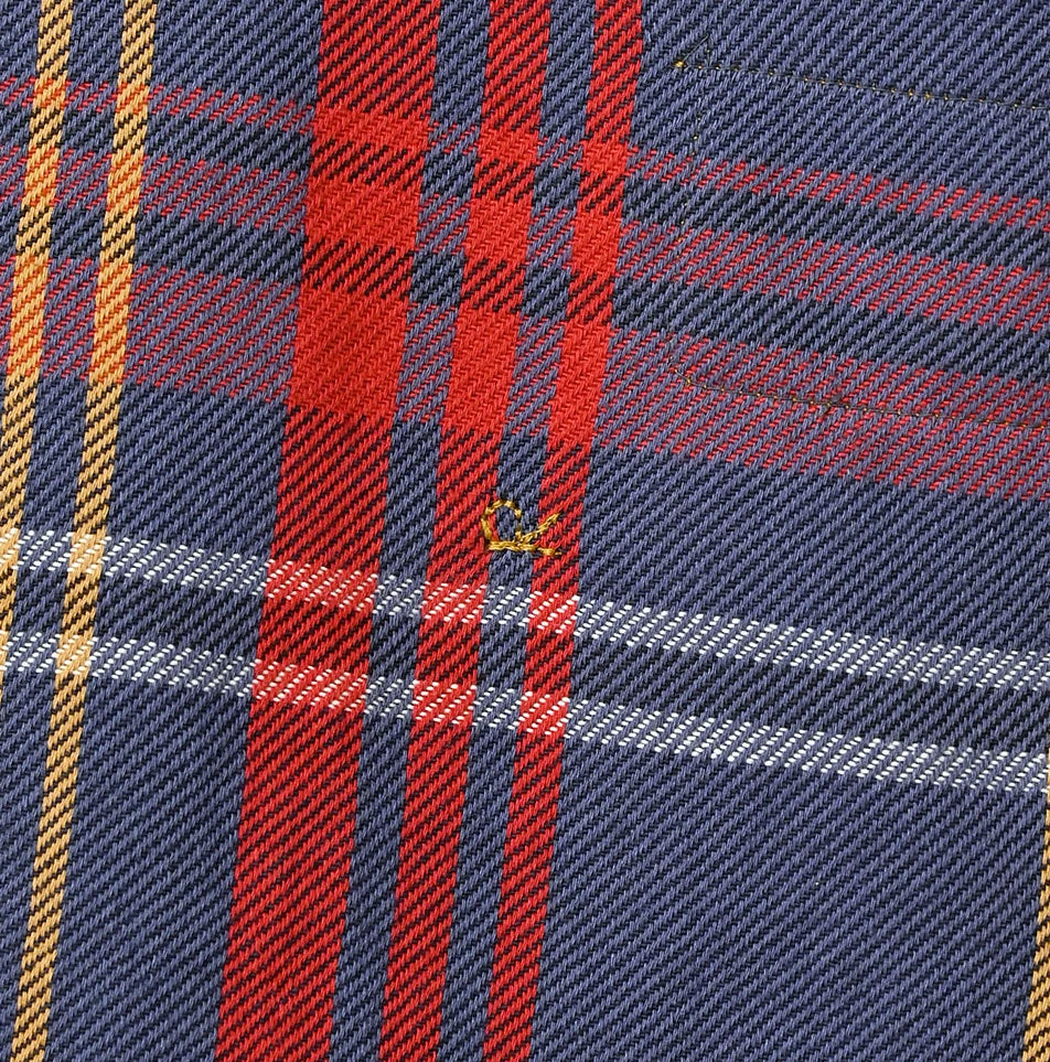 Zakkuri Indian Flannel Tartan Check 908 Yama Pull Shirt