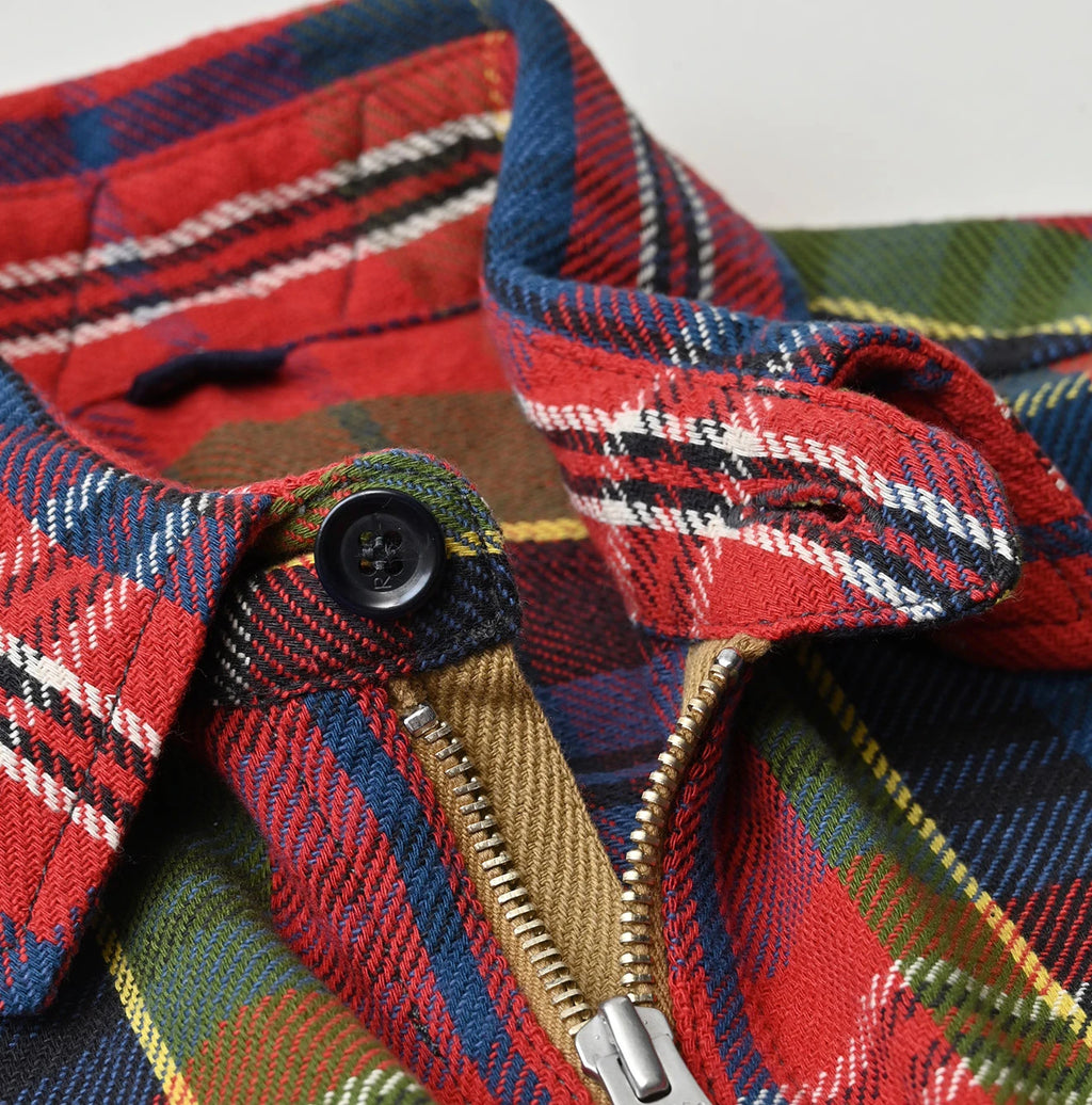 Zakkuri Indian Flannel Tartan Check 908 Yama Pull Shirt