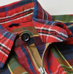 Zakkuri Indian Flannel Tartan Check 908 Yama Pull Shirt