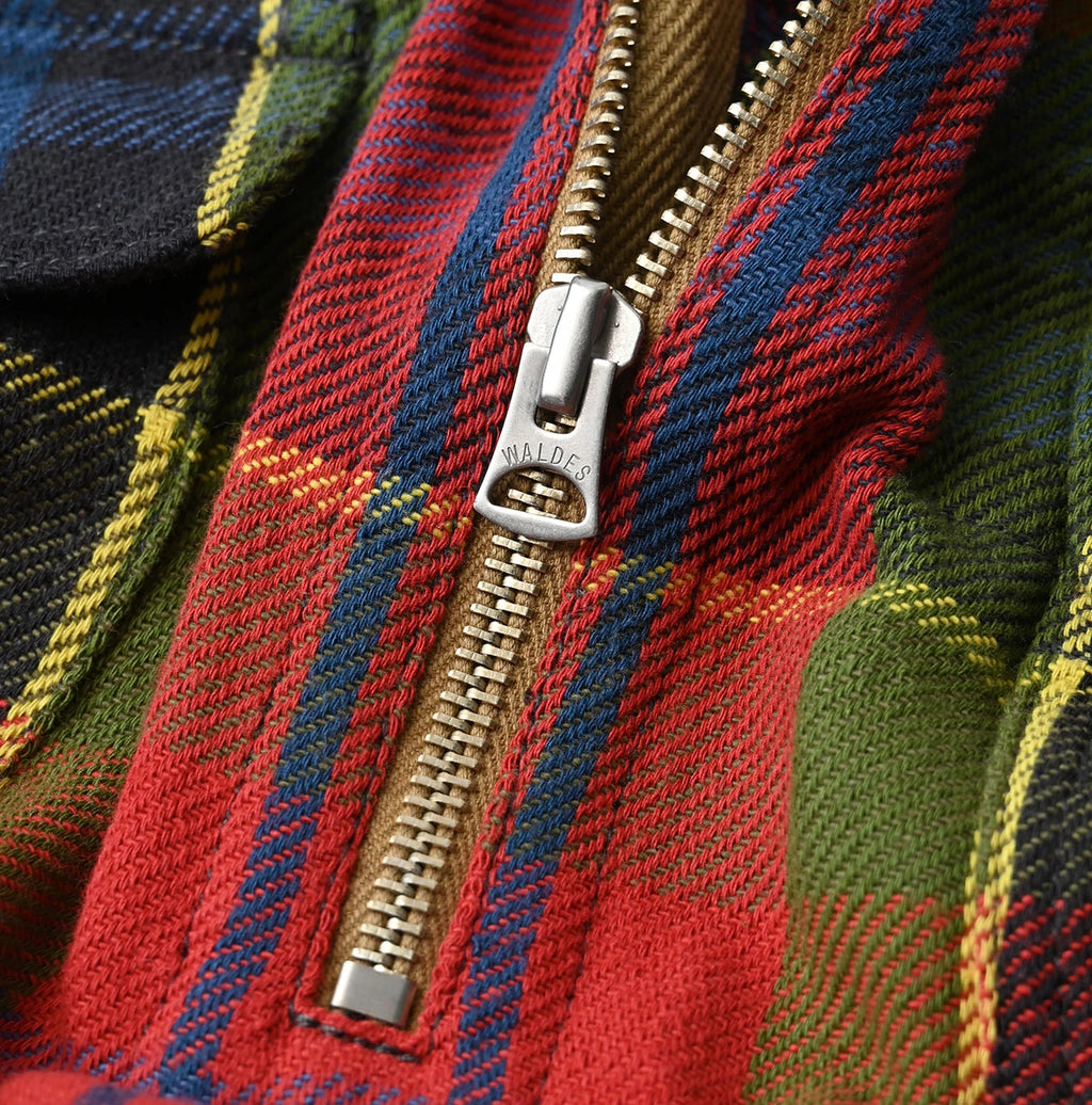 Zakkuri Indian Flannel Tartan Check 908 Yama Pull Shirt