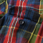Zakkuri Indian Flannel Tartan Check 908 Yama Pull Shirt