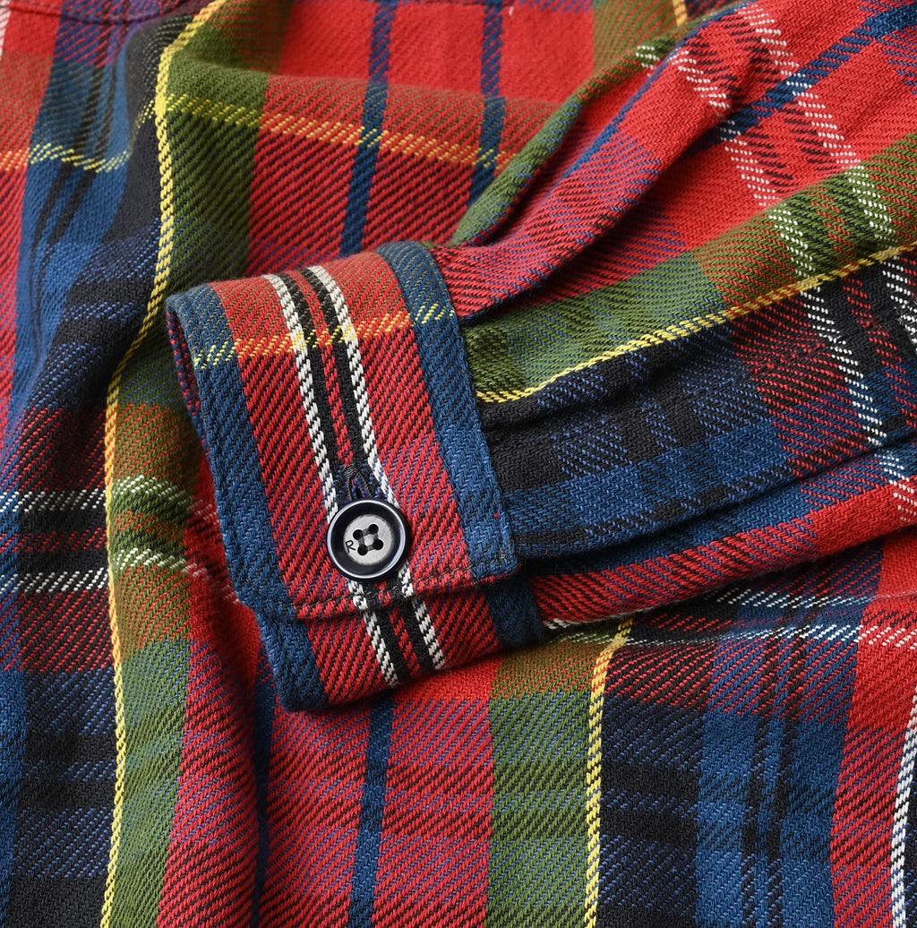 Zakkuri Indian Flannel Tartan Check 908 Yama Pull Shirt