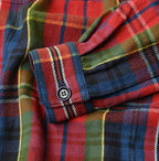 Zakkuri Indian Flannel Tartan Check 908 Yama Pull Shirt