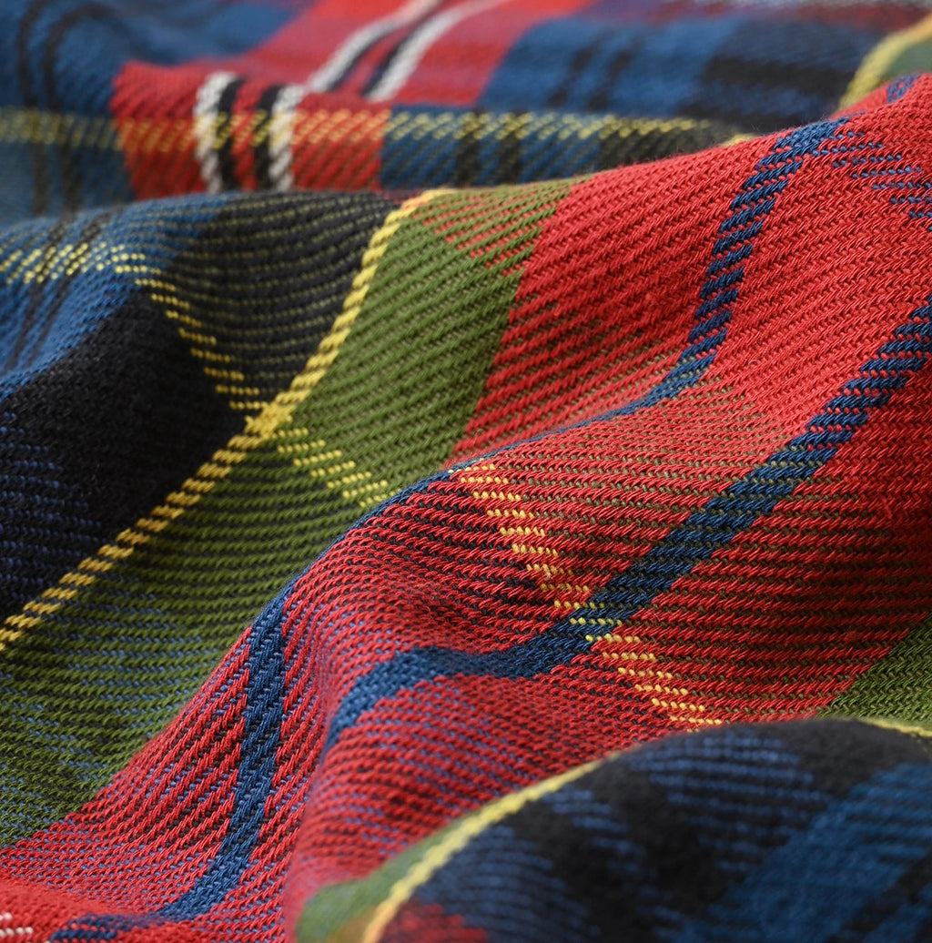 Zakkuri Indian Flannel Tartan Check 908 Yama Pull Shirt