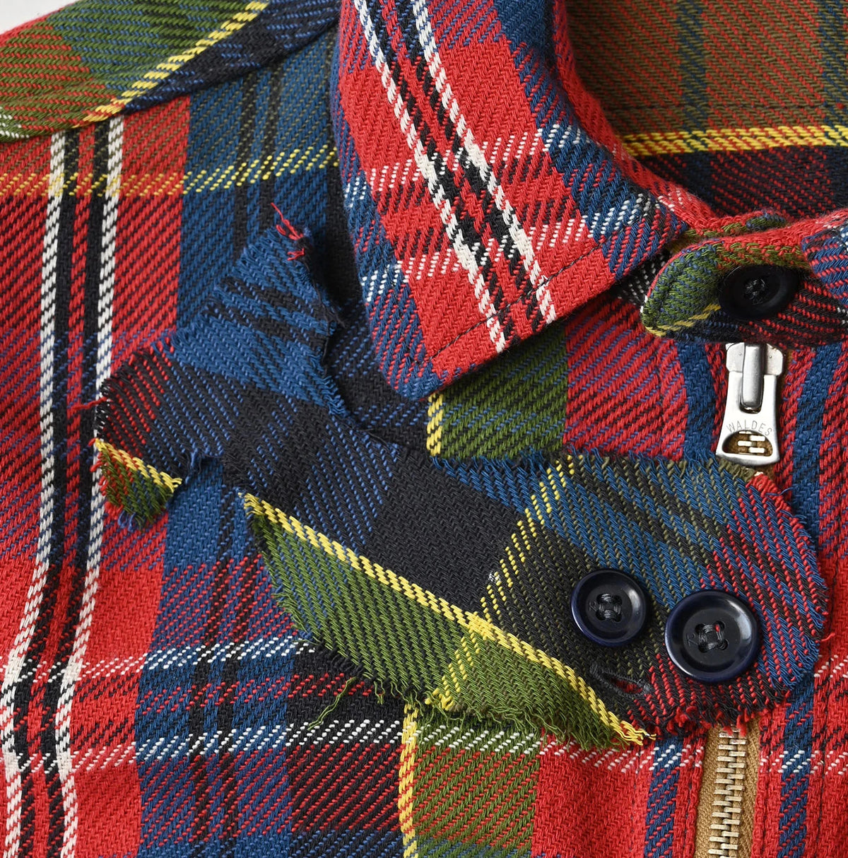 Zakkuri Indian Flannel Tartan Check 908 Yama Pull Shirt