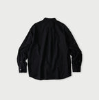 Indigo Compact Damp 908 Stand Collar Shirt