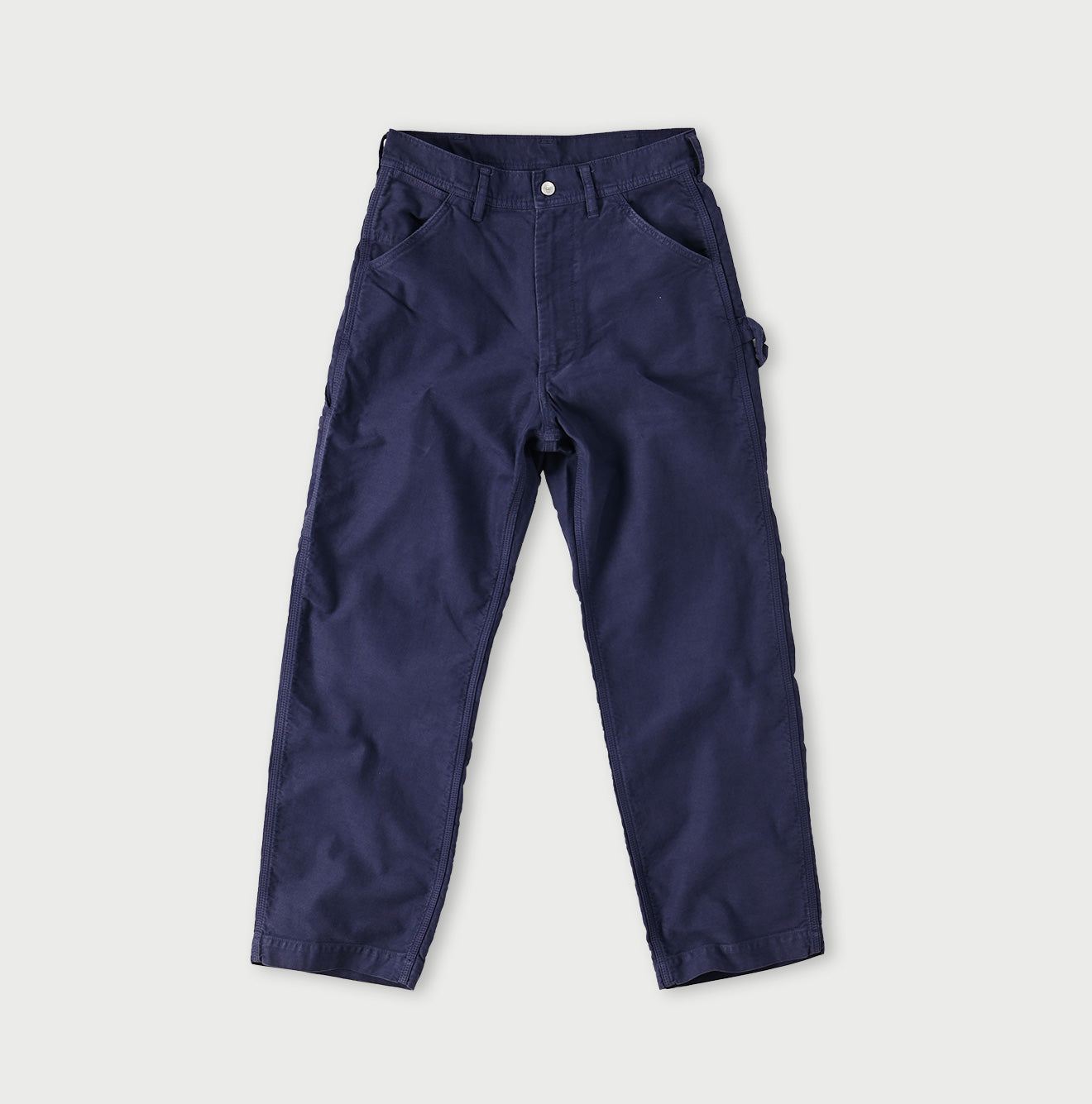 Okome Satin 908 Painter Pants Eggplant Navy