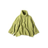 Cashmere Poncho Yellow Green Top