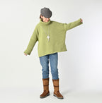 Cashmere Poncho Female Model