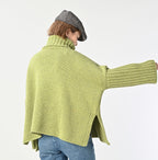 Cashmere Poncho Female Model