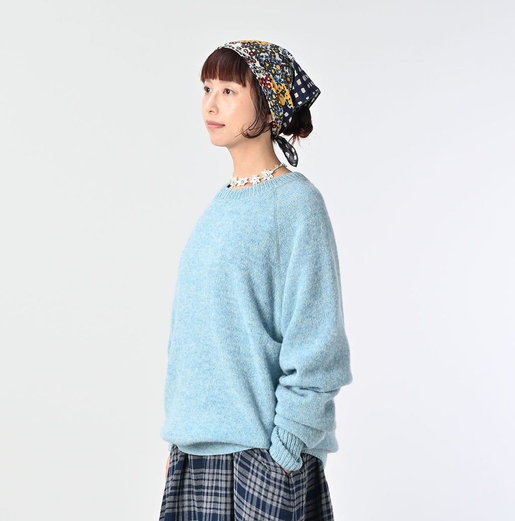 Shetland Boiled Wool 908 Sweater Female Model