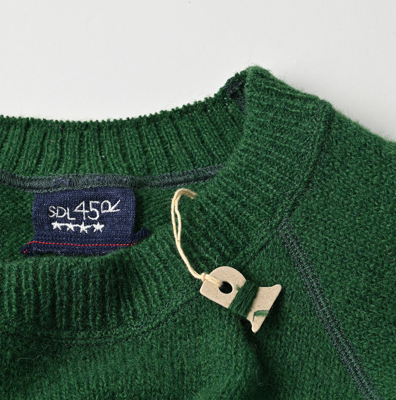 Shetland Boiled Wool 908 Sweater Detail