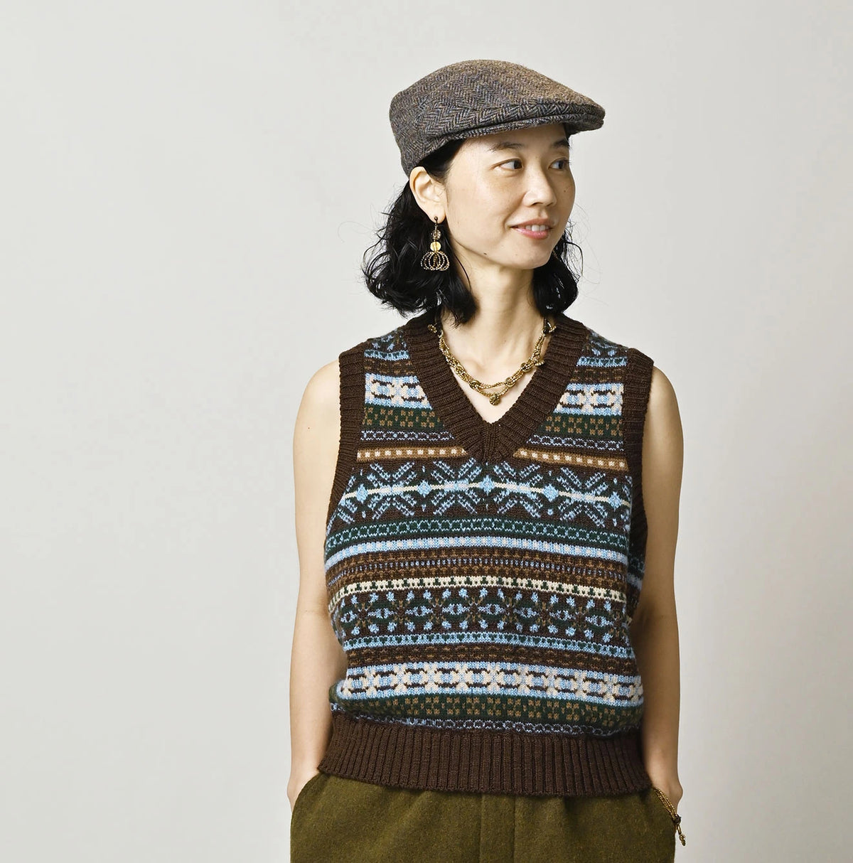 Fair Isle Jacquard 908 Vest