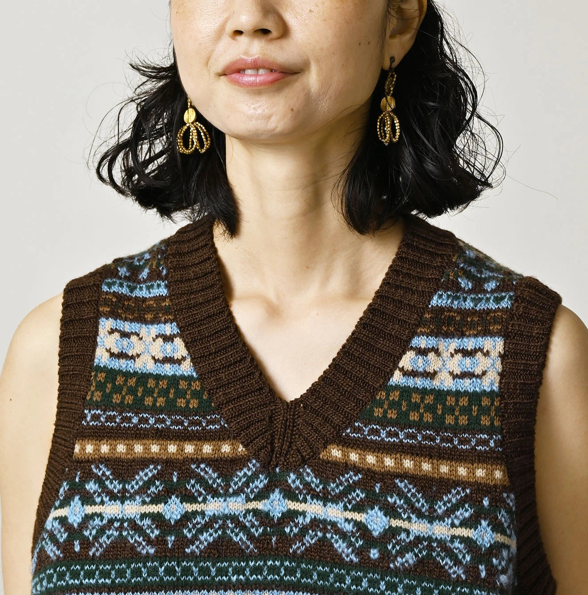Fair Isle Jacquard 908 Vest