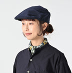 Supima Aya Gingham Check Flower Bandana Female Model