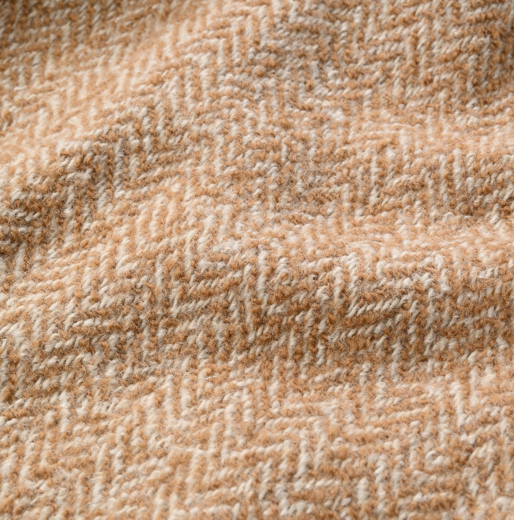 Indian Merino Cashmere Herringbone Stole Detail