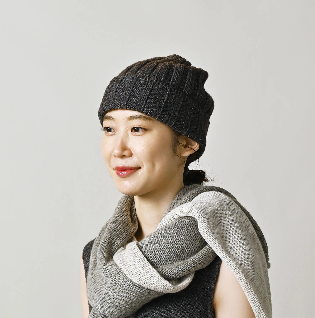 Linen Cashmere Knit Cap