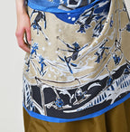Silk Skier Komon Furoshiki