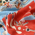 Silk Skier Komon Furoshiki