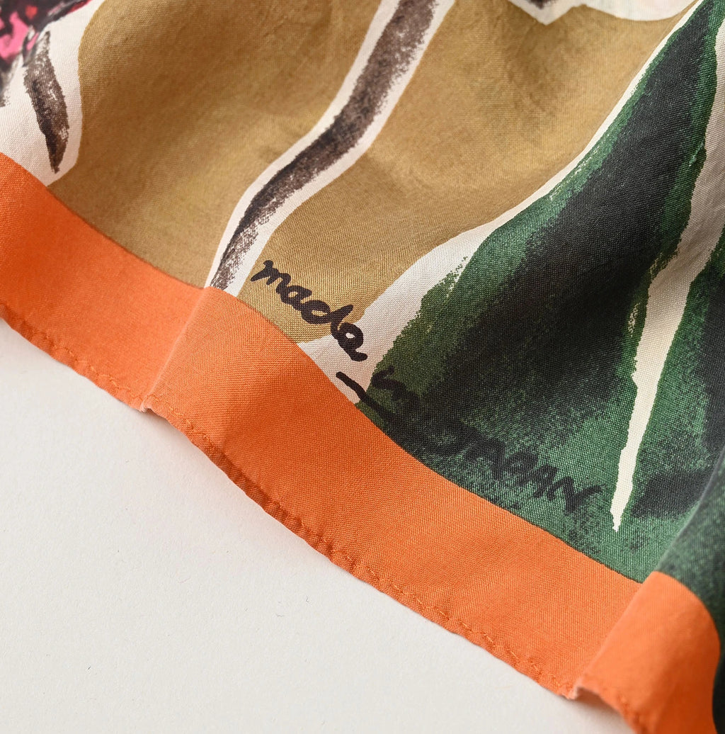 Silk Skier Komon Furoshiki