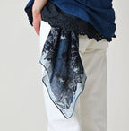 Indigo Gauze Skier Komon Bandana