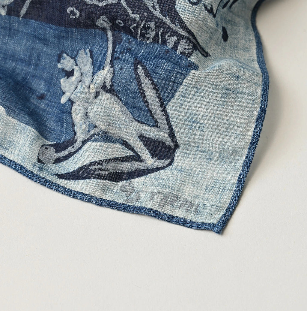 Indigo Gauze Skier Komon Bandana