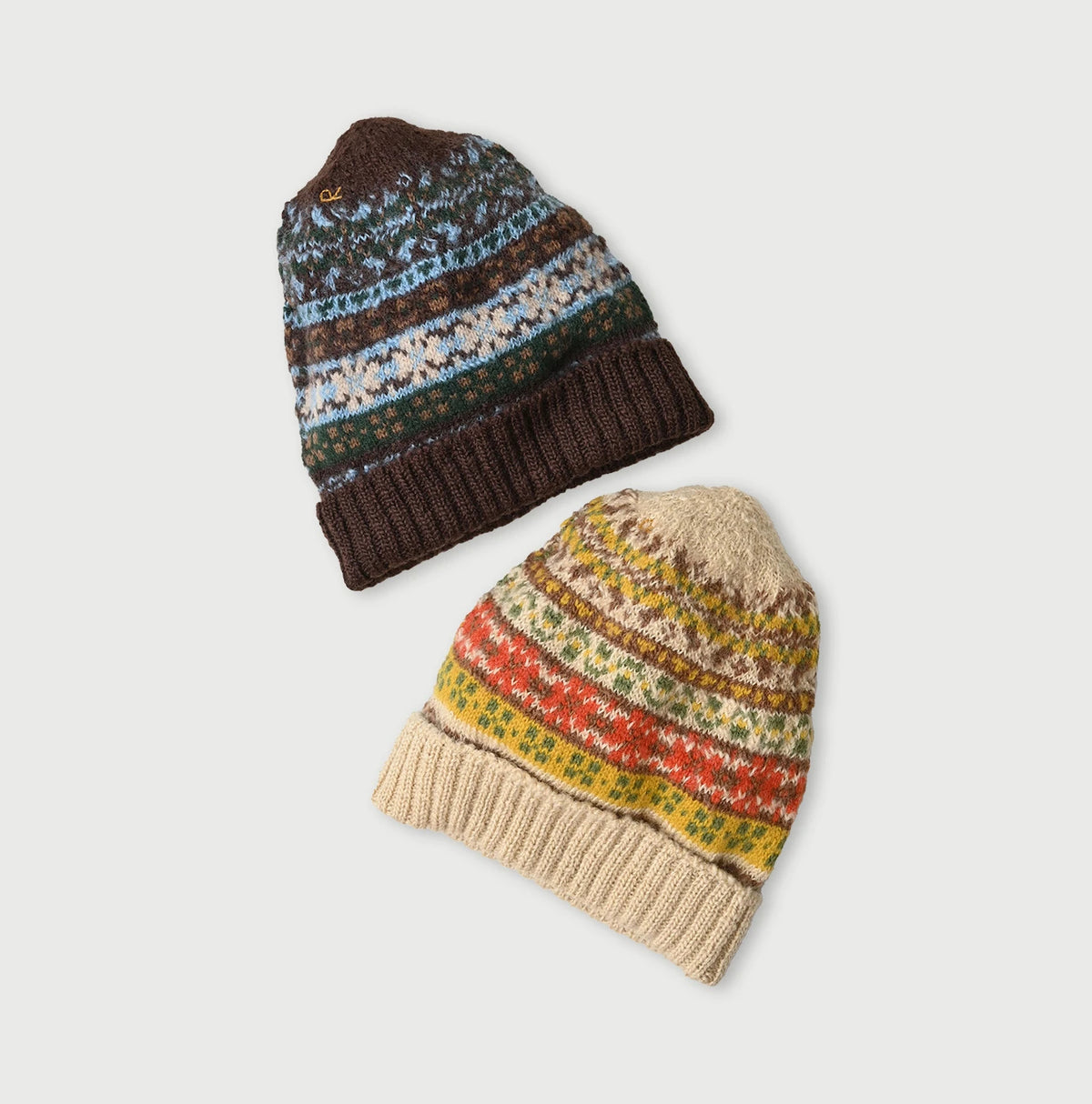 Fair Isle Jacquard Knit Cap