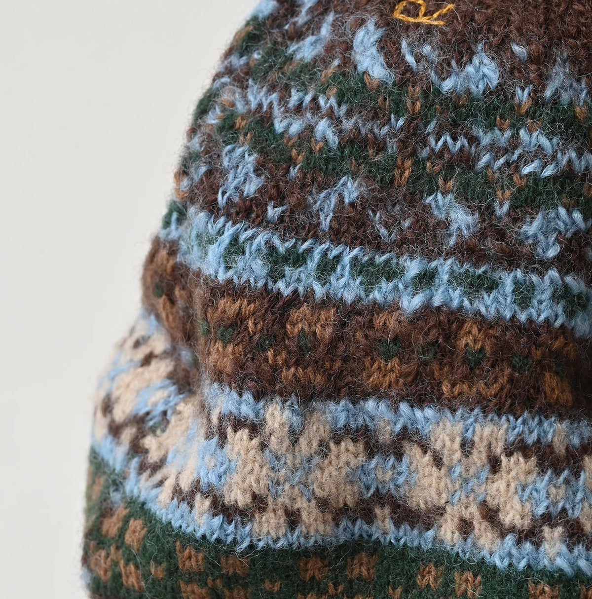 Fair Isle Jacquard Knit Cap