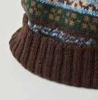 Fair Isle Jacquard Knit Cap