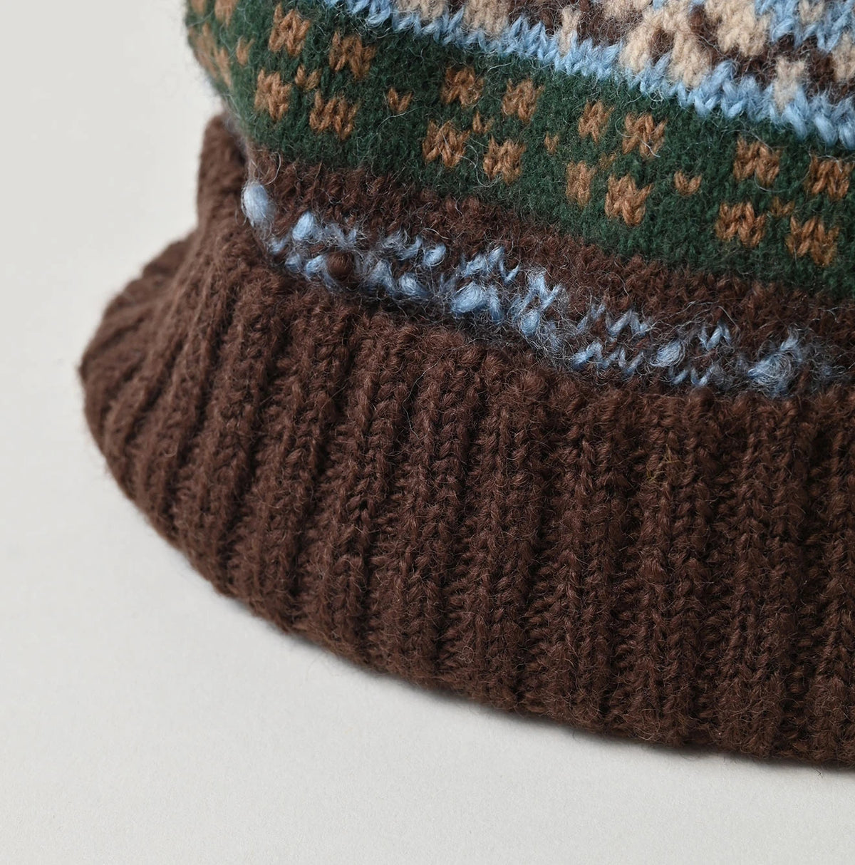 Fair Isle Jacquard Knit Cap