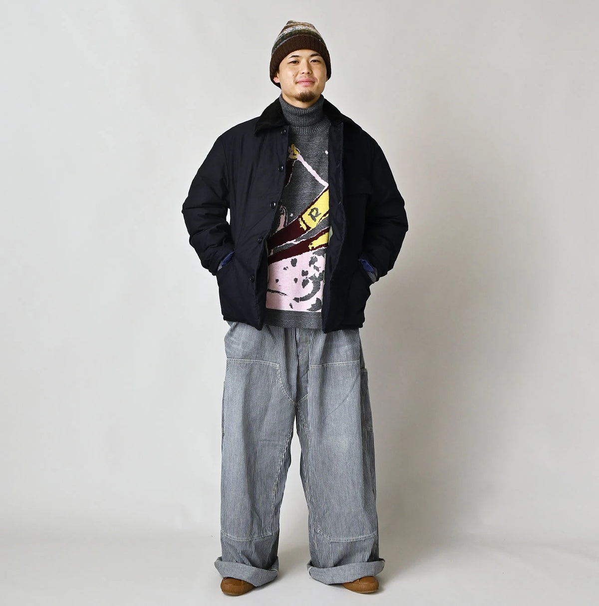 Indigo Thin Back Satin x Nylon 908 Yama Coverall