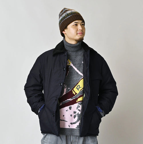 Indigo Thin Back Satin x Nylon 908 Yama Coverall