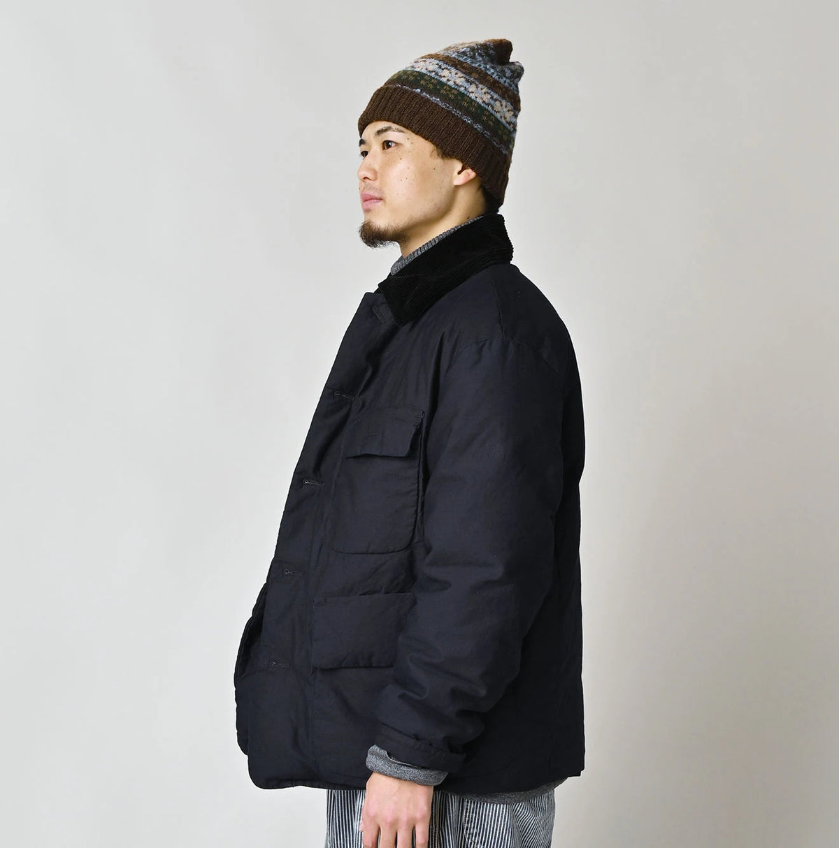 Indigo Thin Back Satin x Nylon 908 Yama Coverall