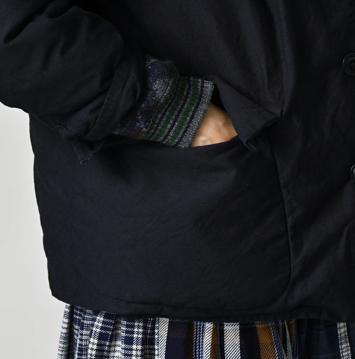 Indigo Thin Back Satin x Nylon 908 Yama Coverall