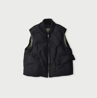 Indigo Thin Back Satin x Nylon 908 Vest