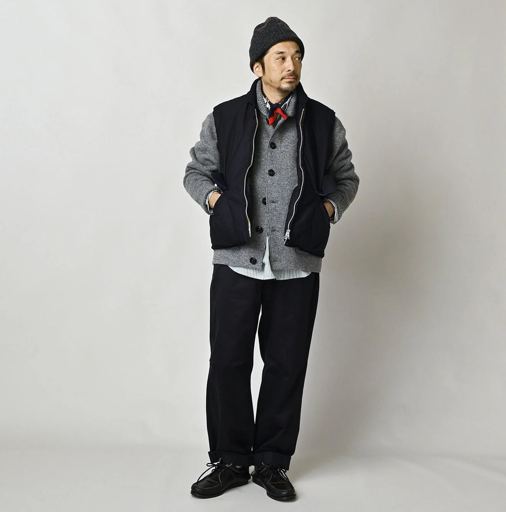 Indigo Thin Back Satin x Nylon 908 Vest