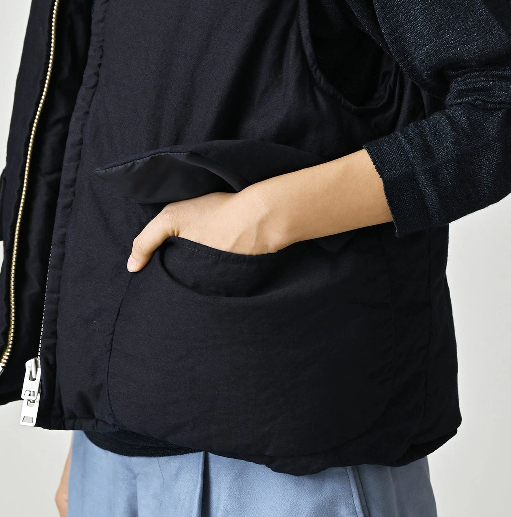 Indigo Thin Back Satin x Nylon 908 Vest