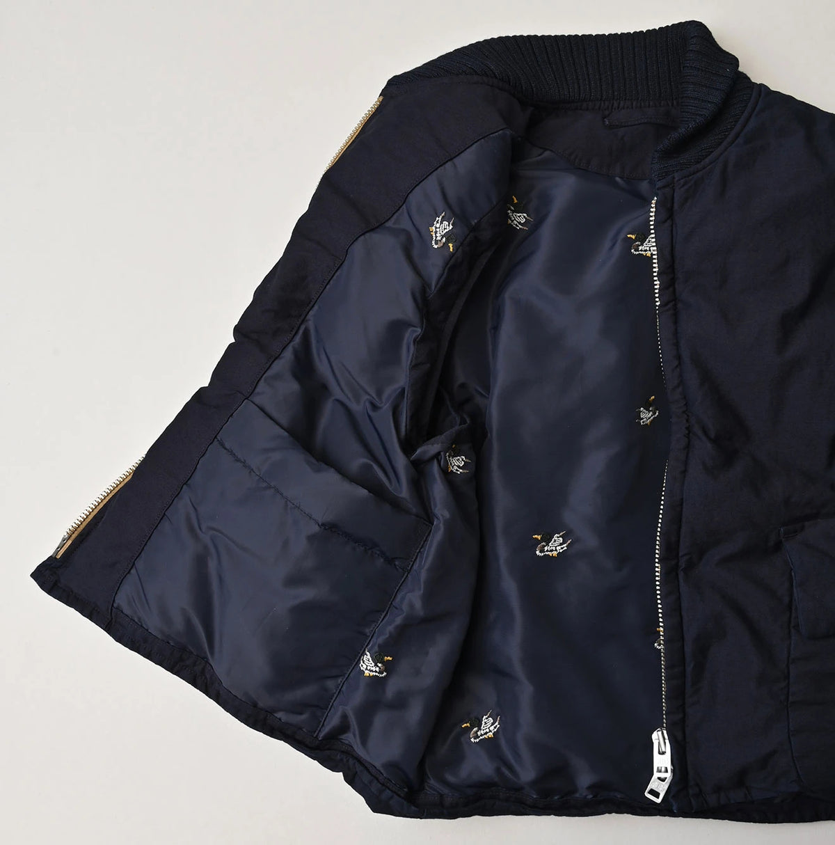 Indigo Thin Back Satin x Nylon 908 Vest