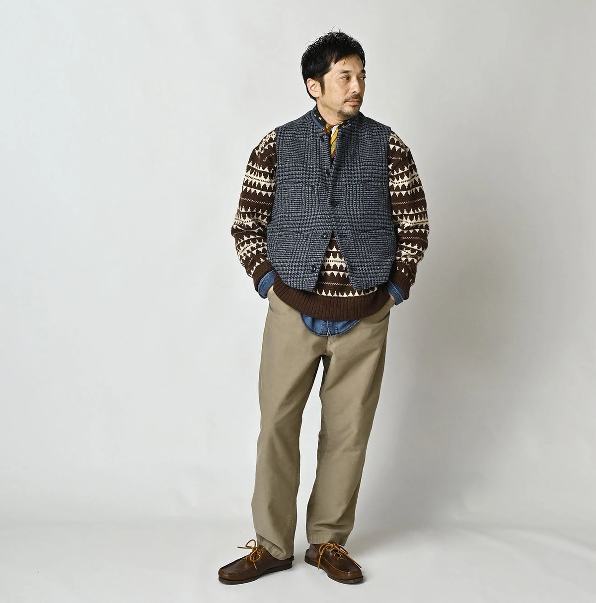 Donegal Tweed 908 Crew Vest
