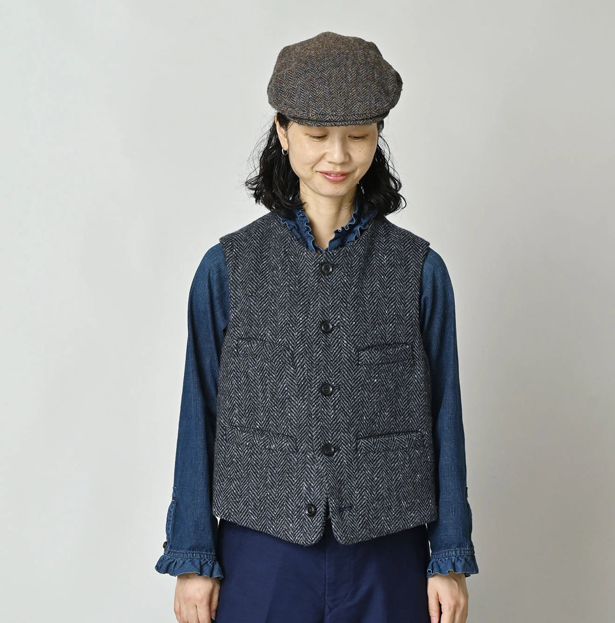 Donegal Tweed 908 Crew Vest