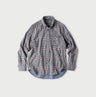 Double Woven 908 Loafer Button Down Shirt Indigo Glen Check