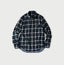 Double Woven 908 Loafer Button Down Shirt Indigo Black Watch